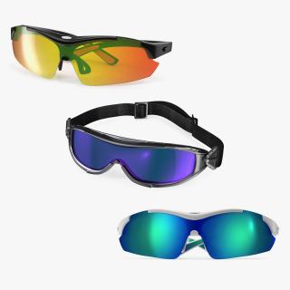 3D model Ski Sunglasses Collection