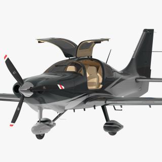 Private Plane 4 Seater Rigged 3D model