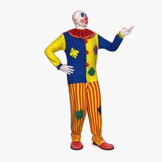 Bald Clown Rigged 3D