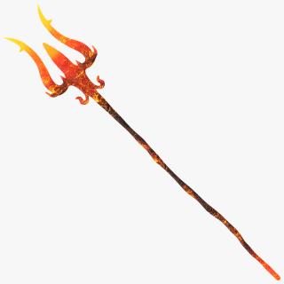 3D Devil Trident model