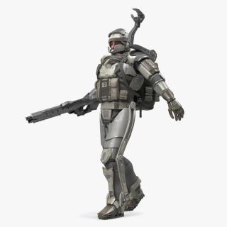 Future Soldier Walking Pose 3D