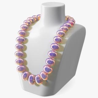 Amber Beads Necklace Holder 3D