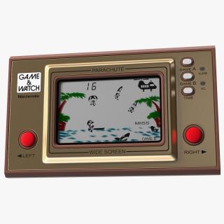 3D Nintendo Game and Watch Parachute Game Console