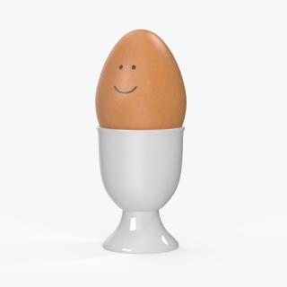 3D Smiling Egg in Cup model