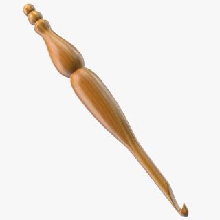 Wooden Crochet Hook 3D model