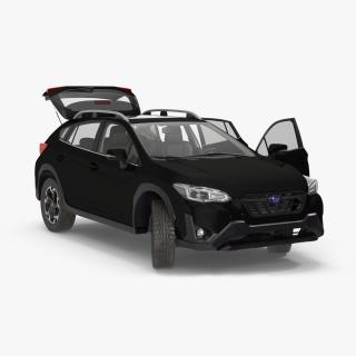 Subaru XV 2020 Hybrid CUV Black Rigged for Cinema 4D 3D