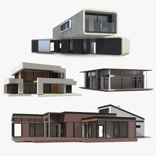 3D Modern Houses Collection 3