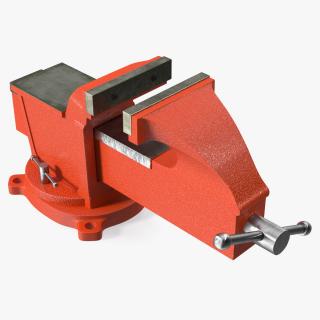 Bench Vise with Swivel Base 3D