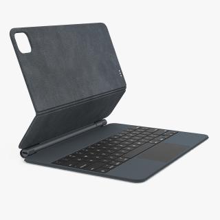 3D Magic Keyboard for 11 inch iPad Rigged model