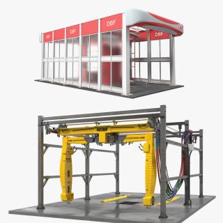 Car Wash Systems Collection 3D