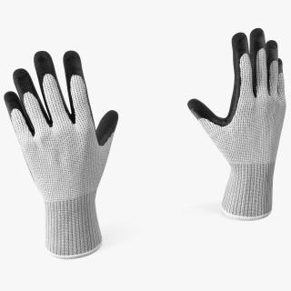 3D Safety Work Gloves model