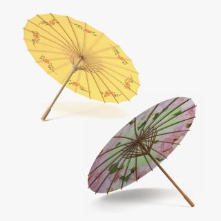 3D Traditional Chinese Paper Umbrellas Collection