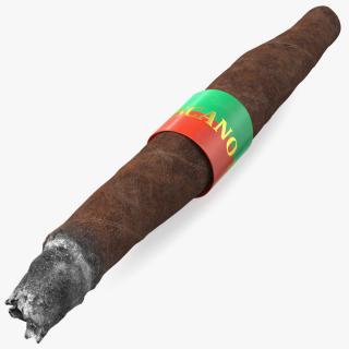 Smoldering Toscano Cigar 3D model