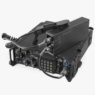 3D Black Military Radio Station model