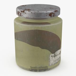 Human Liver Organ in a Old Jar 2 3D