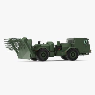 3D model Mine Sweeper Vehicle Hydrema 910 Khaki Rigged