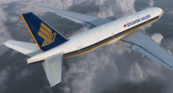 3D model Boeing 777 200ER Singapore Airlines