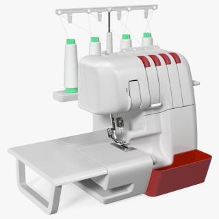 3D Overlock Sewing Machine model