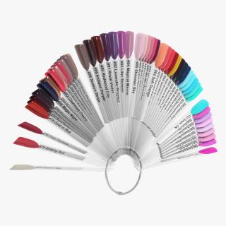 Fan Nail Polish Color Display 3D model