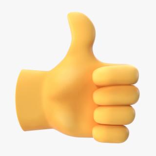 3D Thumbs Up Gesture Emoji model