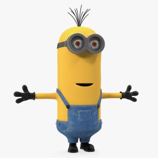 Tall Two Eyed Minion Rigged 3D