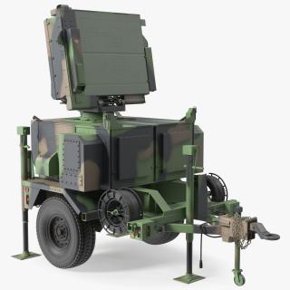 3D model MPQ-64 Sentinel Radar Green Camo(1)