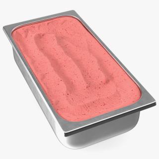 3D model Strawberry Ice Cream Tray