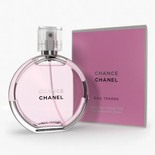 3D model Parfum Chanel Chance Eau Tendre with Box