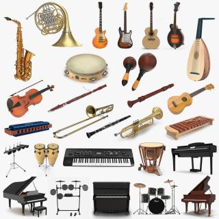 Musical Instruments Collection 6 3D