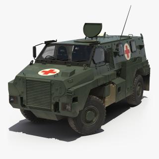 Medic Bushmaster MR6 Rigged 3D