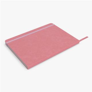 3D Stationary Notebook with Bookmark Pink model