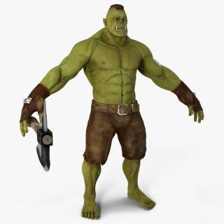 3D model Orc Warrior Fur