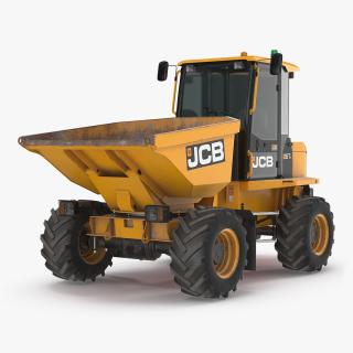 3D JCB 6T-1 Cabbed Site Dumper Dirty model