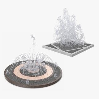 Ground Fountains Collection 3D