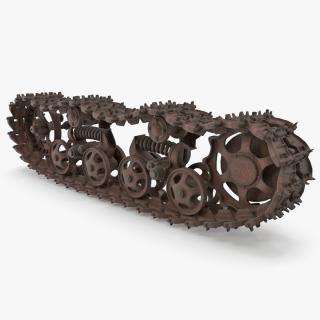 3D Old Caterpillar Track