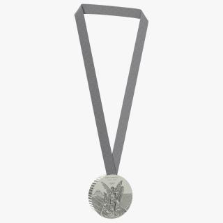 3D model Olympic Silver Medal 2024