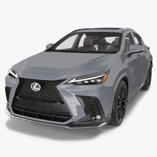 3D model 2024 Lexus NX Hybrid Grey