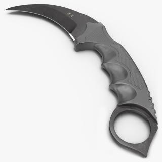 3D model Karambit Tactical Knife Dagger Game Weapon(1)