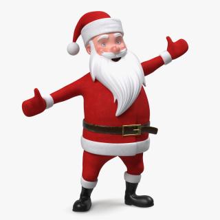 3D Santa Claus Cartoon Rigged