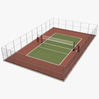 Volleyball Court and Referee Towers by SENOH 3D model