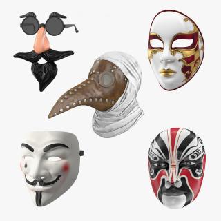 3D Face Masks Collection 2 model