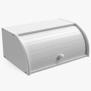 Bread Box Bamboo White Rigged 3D model