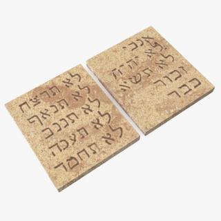 3D Tablets of the Covenant model