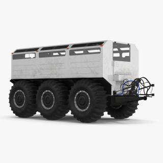 3D model All-Terrain Trailer Light Gray