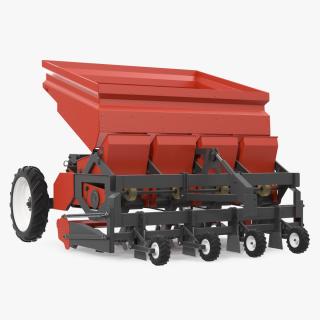 3D Potato Planter Red model