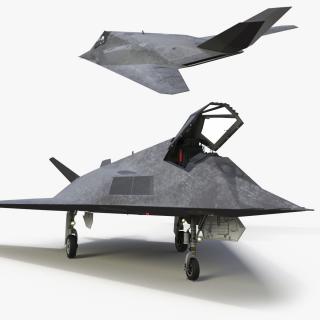 3D Combat Stealth Fighter Jet Rigged model