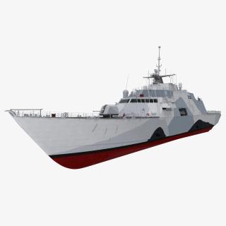 USS Freedom LCS-1 Rigged 3D model