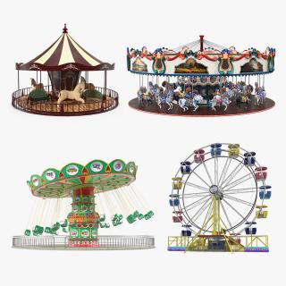 3D Amusement Park Rides Collection 2 model