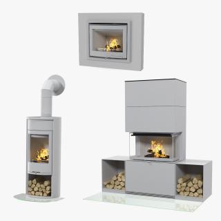 3D Fireplaces Collection 2 model