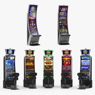 3D Casino Slot Machines Collection 3 model